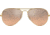 Ray-Ban Aviator Large Metal RB3025 Sunglasses, Arista Frame, Crystal Pink Silver Mirror 55 mm Lenses, 001-3E-5514