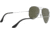 Ray-Ban Aviator Large Metal RB3025 Sunglasses, Silver Frame, Crystal Gray Mirror 55 mm Lenses, W3275-5514
