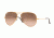Ray-Ban Aviator Large Metal Sunglasses RB3025 9001A5-55 - Shiny Light Bronze Frame, Pink Gradient Brown Lenses