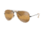 Ray-Ban Aviator Large Metal Prescription Sunglasses, 55mm, Light Brown/Black, RB3025-9153AG-55-SV