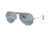 Ray-Ban Aviator Large Metal Sunglasses RB3025 9156AJ-55 - , Blue Bi-mirror Grey Lenses