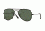 Ray-Ban Aviator RB3025JM Sunglasses 002/58-58 - Black Frame, Crystal Green Polarized Lenses