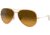 Ray-Ban Aviator RB3025JM Sunglasses, Yellow On Legend Gold, 58, RB3025JM-91963C-58