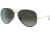Ray-Ban Aviator RB3025JM Sunglasses, Black On Legend Gold, 62, RB3025JM-919671-62