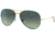 Ray-Ban Aviator RB3025JM Sunglasses, Petroleum On Legend Gold, 58, RB3025JM-9196BH-58