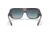 Ray-Ban Blair RB2196 Sunglasses, Blue Gradient Grey Lenses, Striped Gray, 61, RB2196-13143M-61