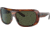 Ray-Ban Blair RB2196 Sunglasses, Green Lenses, Striped Havana, 61, RB2196-954-31-61