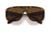 Ray-Ban Blair RB2196 Sunglasses, Polarized Brown Lenses, Havana On Transparent Brown, 61, RB2196-129257-61
