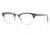 Ray-Ban Clubmaster Eyeglasses RX5154 with No-Line Progressive Rx Prescription Lenses 5161-4921 - Top Light Havana on Green Frame, Demo Lens Lenses