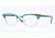 Ray-Ban Clubmaster Eyeglasses RX5154 with No-Line Progressive Rx Prescription Lenses 5256-49 - Matte Stripped Green Frame