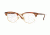 Ray-Ban Clubmaster Eyeglasses RX5154 with No-Line Progressive Rx Prescription Lenses 5751-49 - Brown/beige Stripped Frame