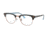 Ray-Ban Clubmaster Eyeglasses, 49mm, Top Havana On Light Blue, RX5154-5885-49-PRO