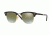 Ray-Ban Clubmaster Folding RB2176 Sunglasses 901S9J-51 - Matte Black Frame, Green Flash Gradient Lenses