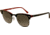 Ray-Ban Clubmaster Sunglasses RB3016 110371-4921 - Top Black On Red Frame, Gray Gradient Lenses