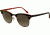 Ray-Ban Clubmaster Sunglasses RB3016 110371-5121 - Top Black On Red Frame, Gray Gradient Lenses