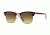 Ray-Ban Clubmaster Sunglasses RB3016 112685-5121 - Top Dark Havana on Orange Frame, Brown Gradient Lenses