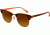 Ray-Ban Clubmaster Sunglasses RB3016 112685-4921 - Top Dark Havana on Orange Frame, Brown Gradient Lenses