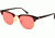 Ray-Ban Clubmaster Sunglasses RB3016 114515-51 - Matte Red Havana Frame, polar dark pink Lenses