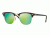 Ray-Ban Clubmaster Sunglasses RB3016 114519-51 - Sand Havana/gold Frame, Grey Mirror Green Lenses