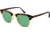 Ray-Ban Clubmaster Sunglasses RB3016 1145O5-49 - Matte Red Havana Frame, polar green Lenses