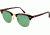 Ray-Ban Clubmaster Sunglasses RB3016 1145O5-51 - Matte Red Havana Frame, polar green Lenses