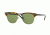 Ray-Ban Clubmaster Sunglasses RB3016 11594E-49 - Spotted Green Havana Frame, Green Lenses
