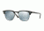 Ray-Ban Clubmaster Sunglasses RB3016 122930-51 - Black Frame, Light Green Mirror Silver Lenses