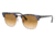 Ray-Ban Clubmaster Sunglasses RB3016 125651-49 - Spotted Brown/Blue Frame, Clear Gradient Brown Lenses