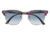 Ray-Ban Clubmaster Sunglasses RB3016 12573F-51 - Spotted Grey/Violet Frame, Clear Gradient Blue Lenses