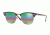 Ray-Ban Clubmaster Sunglasses RB3016 221C3E-49 - Metallic Medium Bronze Frame, Light Grey Mirror Rainbow 2 Lenses