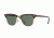 Ray-Ban Clubmaster Sunglasses RB3016 99058E-49 - Red Havana Frame, Polar Green Lenses
