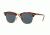 Ray-Ban Clubmaster Sunglasses RB3016 W3373E-49 - Top Havana Brown/yellow Frame, Blue Lenses
