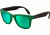 Ray-Ban Folding Wayfarer Sunglasses RB4105 602119-5022 - Matte Green Frame, Crystal Green/Green Mirror Lenses