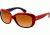 Ray-Ban Jackie OHH RB4101 Sunglasses with No-Line Progressive Rx Prescription Lenses RB4101-603885-58 - Lens Diameter 58 mm, Lens Diameter 58 mm, Frame Color Opal Violet Top Red