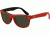 RayBan Junior RJ9035S Sunglasses with Lined Bifocal Rx Prescription Lenses RJ9035S-162-71-4417 - Lens Diameter 44 mm, Frame Color Top Red On Black