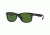 Ray-Ban Junior RJ9052S Sunglasses 100/2-47 - Shiny Black Frame, Green Lenses