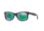 Ray-Ban Junior RJ9052S Sunglasses 100S3R-47 - Matte Black Frame, Light Green Mirror Green Lenses
