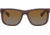 Ray-Ban Justin Sunglasses - Mens, Gradient Brown Polarized Lenses, Transparent Dark Brown Frame, 51, RB4165-6597T5-51