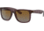 Ray-Ban Justin Sunglasses - Mens, Gradient Brown Polarized Lenses, Transparent Dark Brown Frame, 51, RB4165-6597T5-51