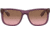 Ray-Ban Justin Sunglasses - Mens, Pink Gradient Brown Lenses, Transparent Violet Frame, 55, RB4165-659514-55