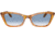Ray-Ban Lady Burbank RB2299 Sunglasses, Clear Gradient Blue Lenses, Amber Tortoise, 52, RB2299-13423F-52