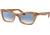 Ray-Ban Lady Burbank RB2299 Sunglasses, Clear Gradient Blue Lenses, Amber Tortoise, 52, RB2299-13423F-52