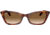 Ray-Ban Lady Burbank RB2299 Sunglasses, Clear Gradient Brown Lenses, Striped Havana, 52, RB2299-954-51-52