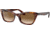 Ray-Ban Lady Burbank RB2299 Sunglasses, Clear Gradient Brown Lenses, Striped Havana, 52, RB2299-954-51-52