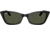 Ray-Ban Lady Burbank RB2299 Sunglasses, Green Lenses, Black, 52, RB2299-901-31-52