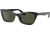 Ray-Ban Lady Burbank RB2299 Sunglasses, Green Lenses, Black, 52, RB2299-901-31-52