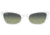 Ray-Ban Lady Burbank RB2299 Sunglasses, Green Vintage Lenses, White, 52, RB2299-975-BH-52