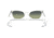 Ray-Ban Lady Burbank RB2299 Sunglasses, Green Vintage Lenses, White, 52, RB2299-975-BH-52