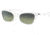 Ray-Ban Lady Burbank RB2299 Sunglasses, Green Vintage Lenses, White, 52, RB2299-975-BH-52