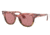 Ray-Ban METEOR RB2168 Progressive Prescription Sunglasses, 50mm, Pink Gradient/Beige Striped, RB2168-1253U0-50-PRO